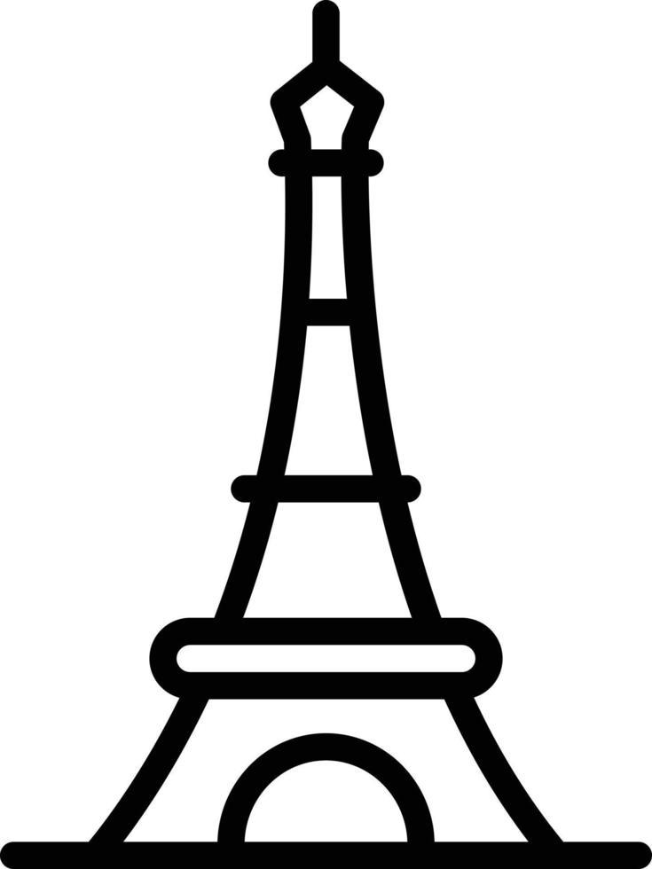 Line icon for monument vector