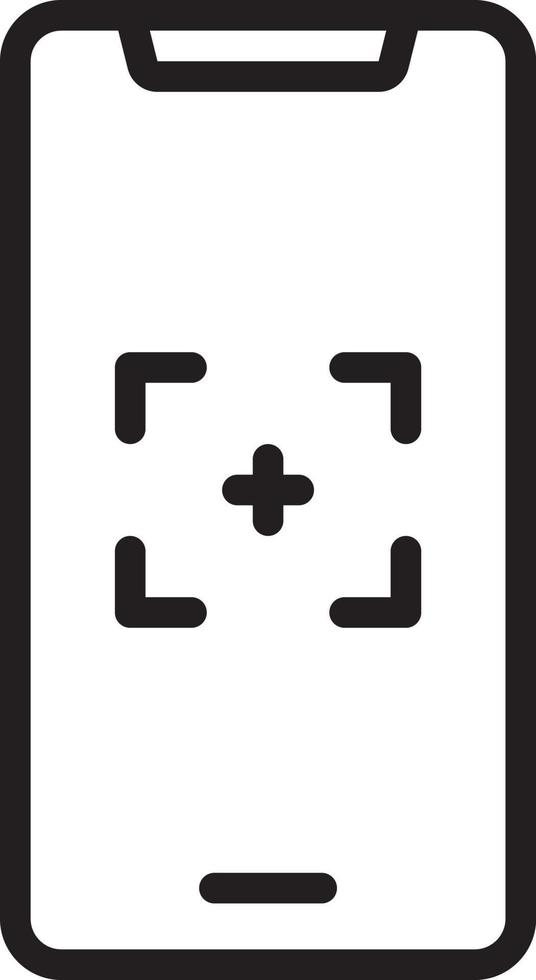 Line icon for print screen vector