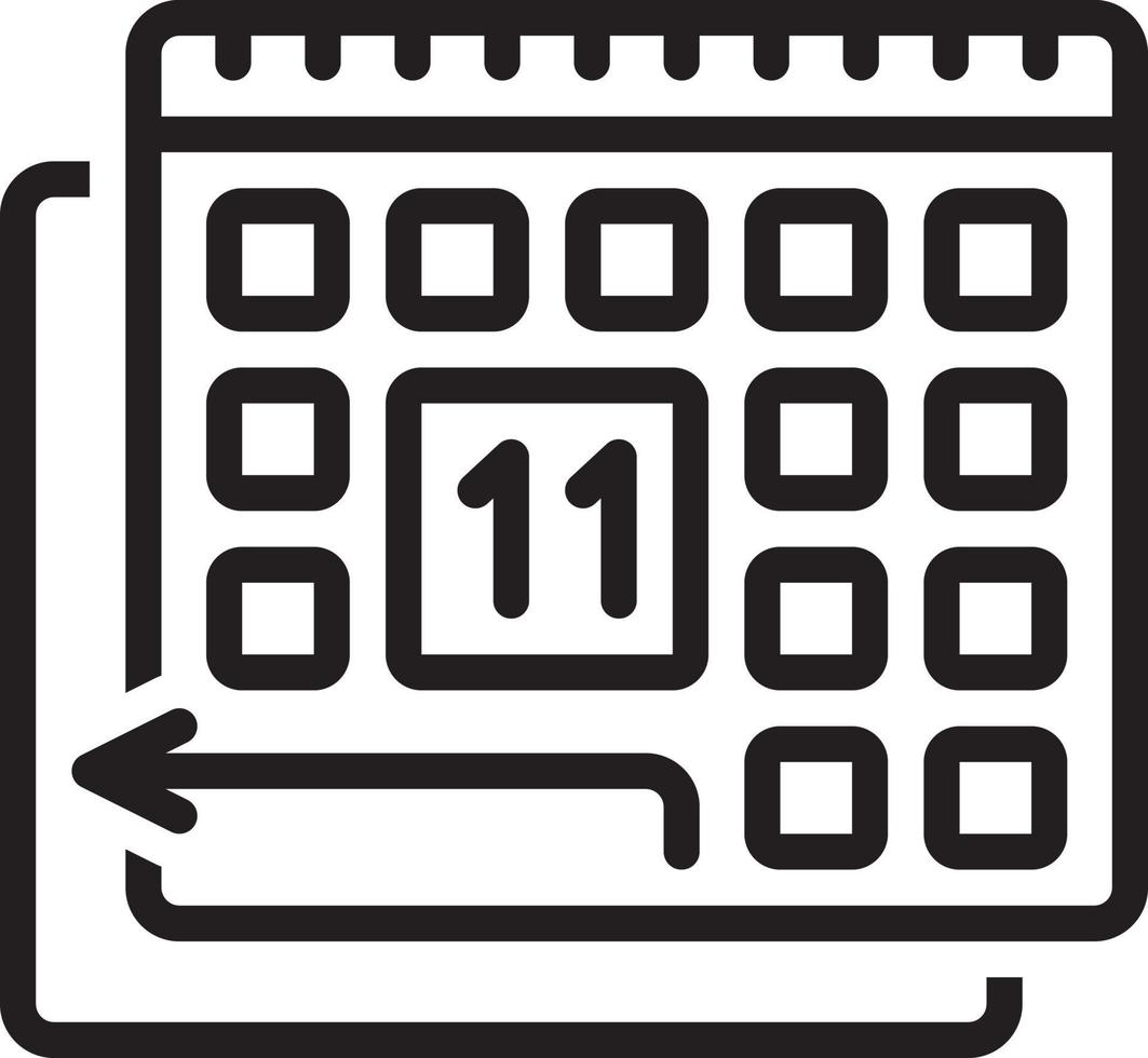 Line icon for pto vector