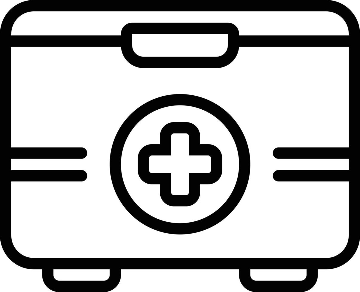 Line icon for first aid kit vector