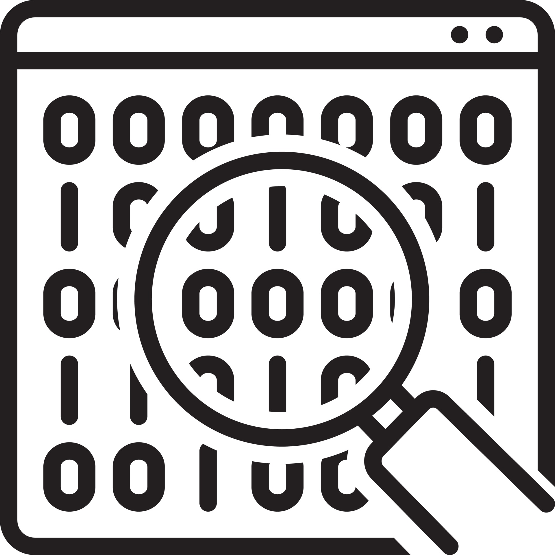 Binary Data Icon