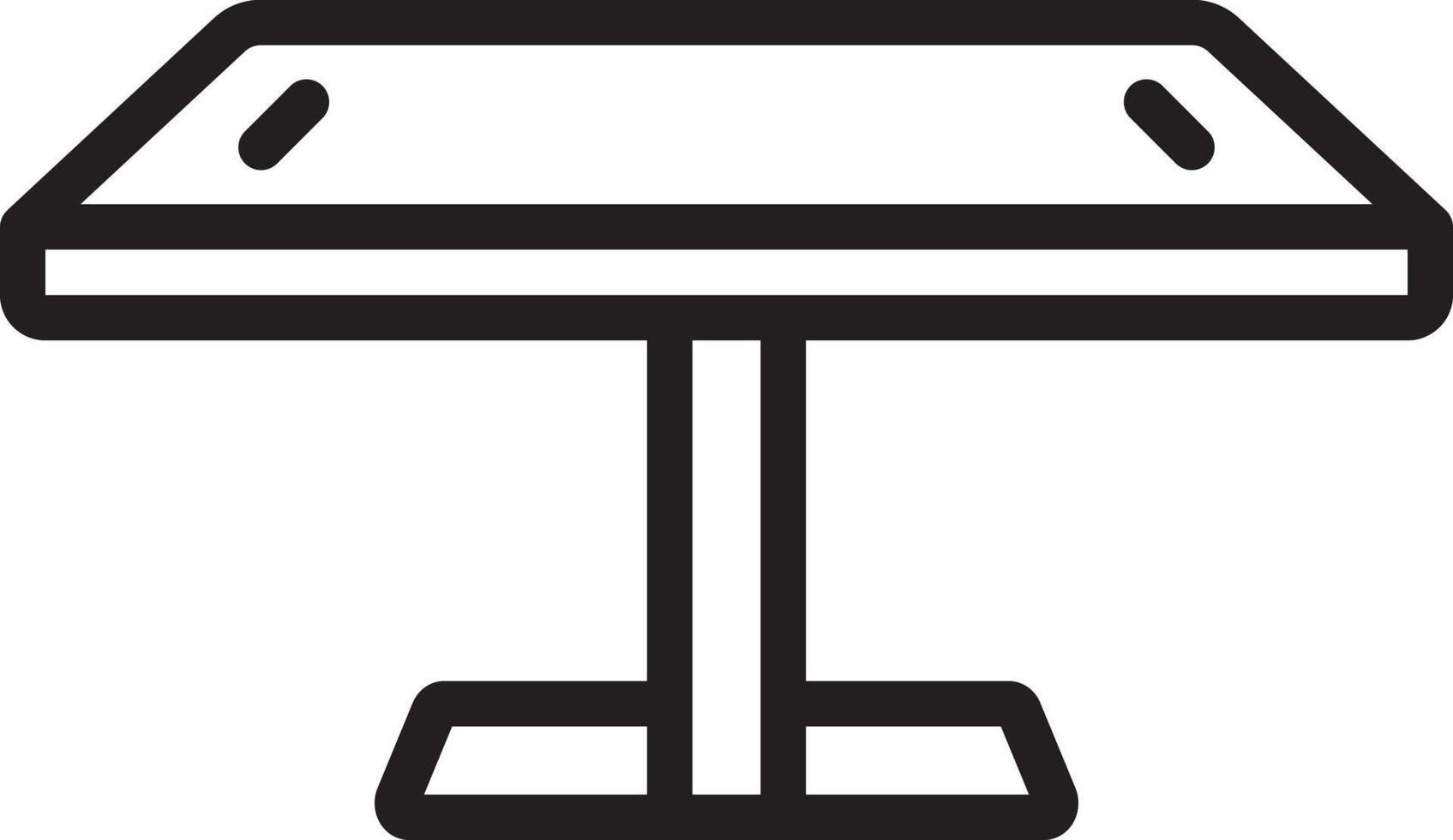 Line icon for digital table vector