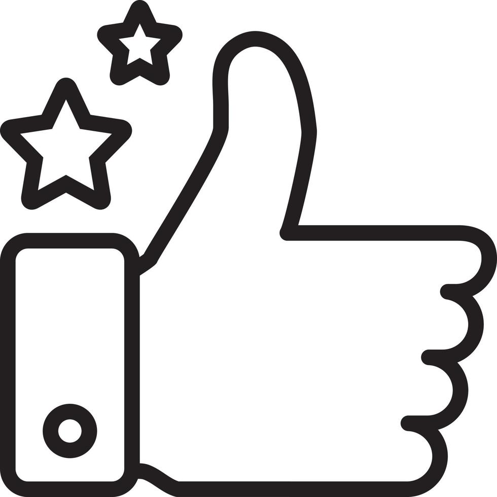 Line icon for good job vector