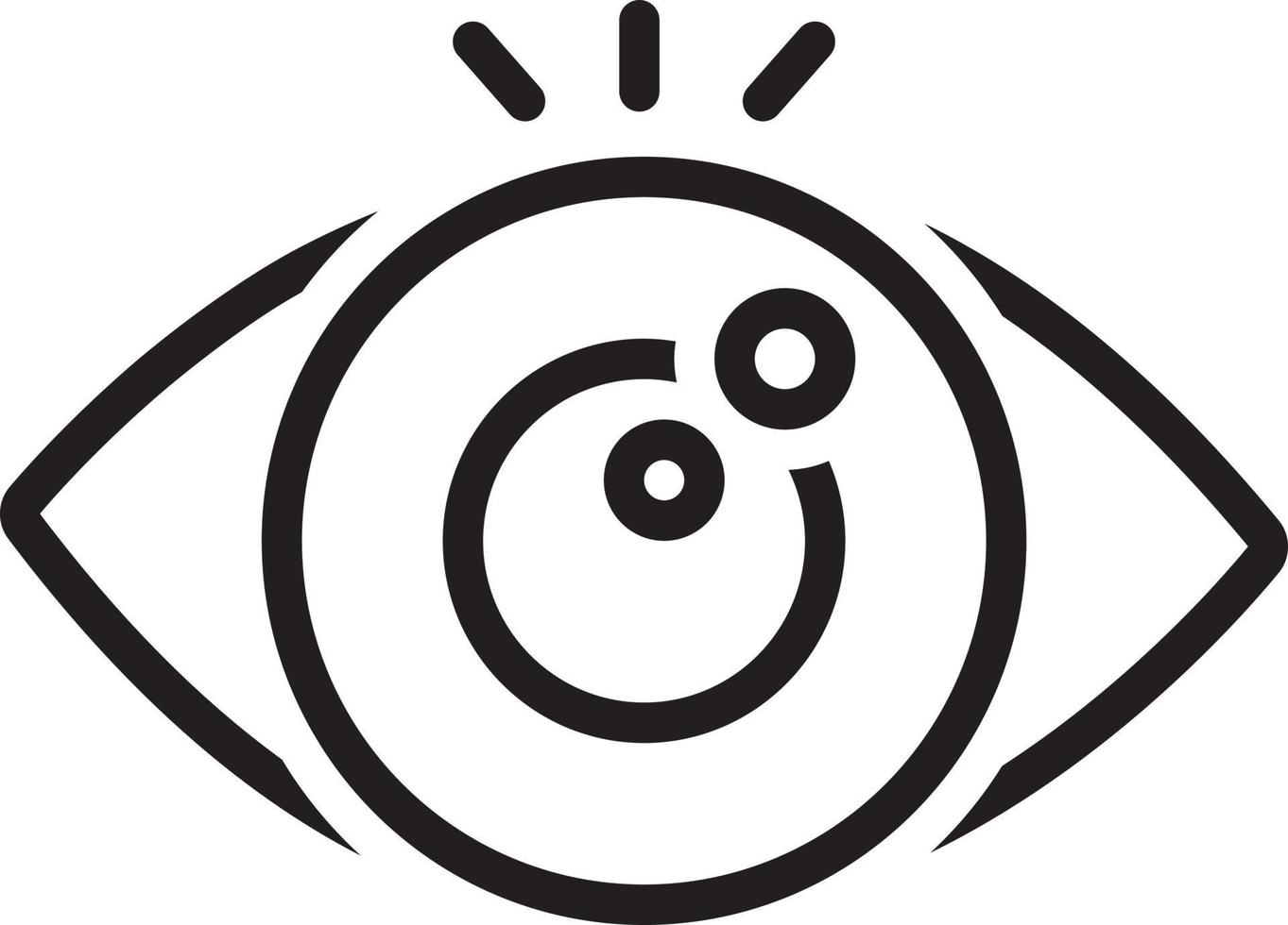 Line icon for eye looking 3329530 Vector Art at Vecteezy