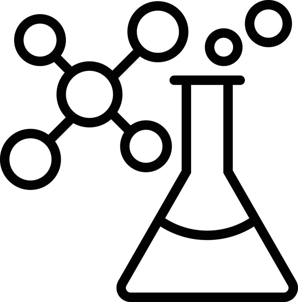 Line icon for chemistry vector