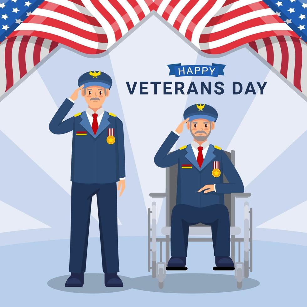 Old Army Celeberation Veterans Day vector