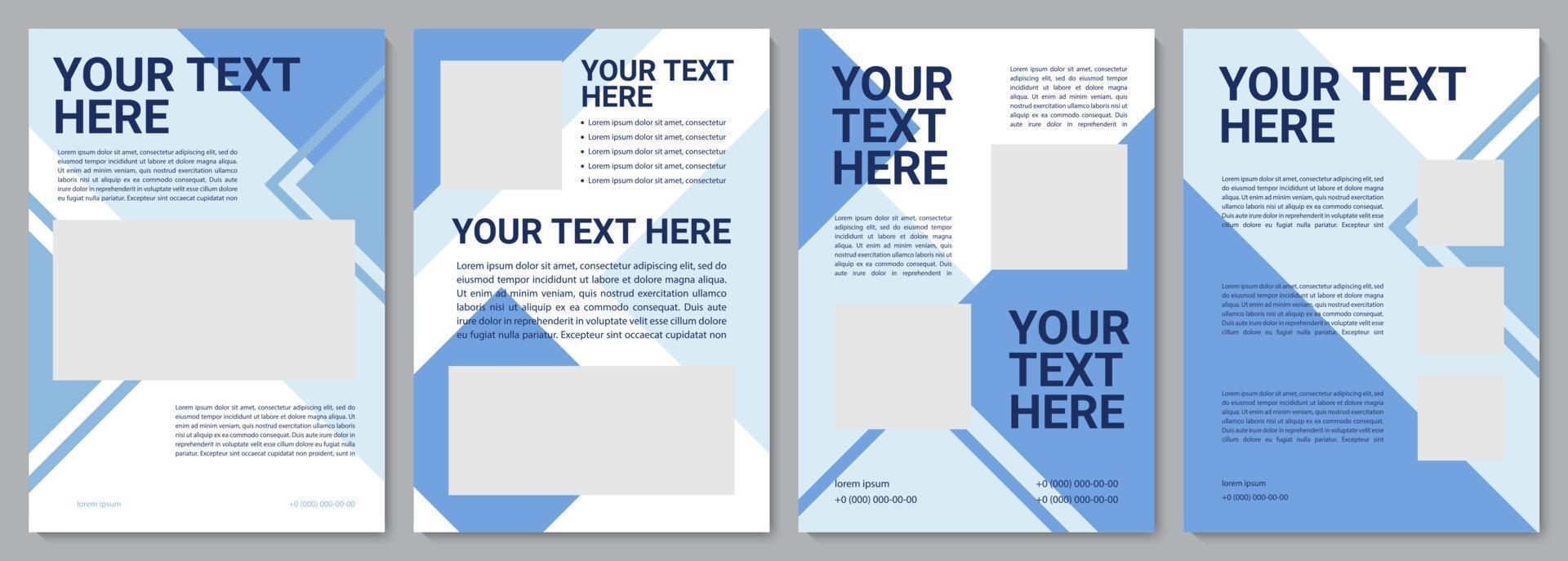 Product proposal brochure template vector