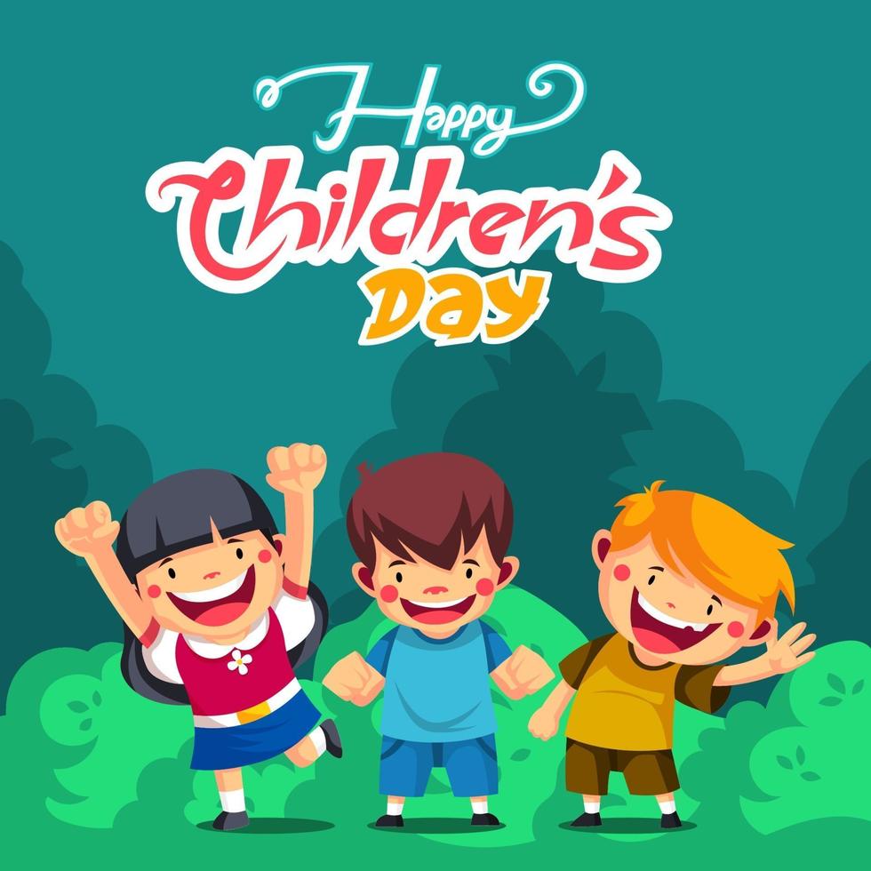 Happy Children Day Background vector