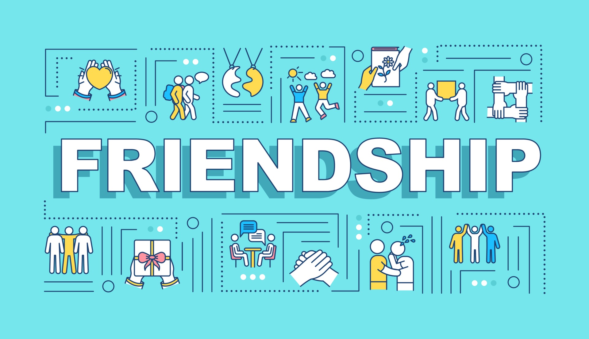 Friendship Word Concepts Banner 3330188 Vector Art At Vecteezy