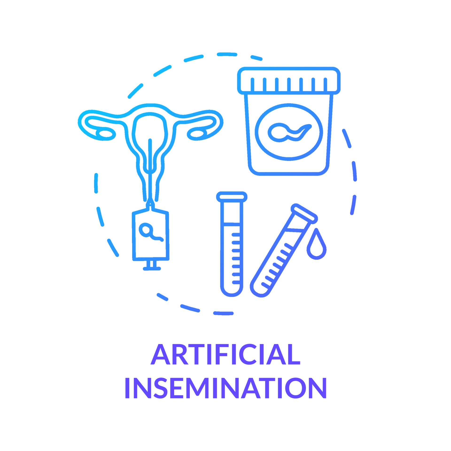 Artificial insemination blue concept icon 3330195 Vector Art at Vecteezy