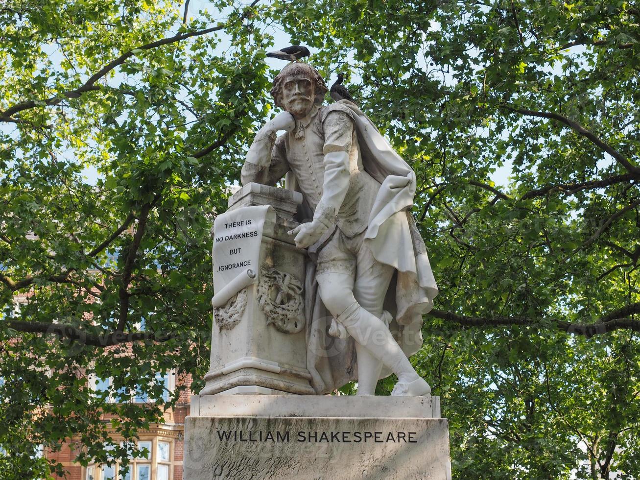 Shakespeare statue in London photo