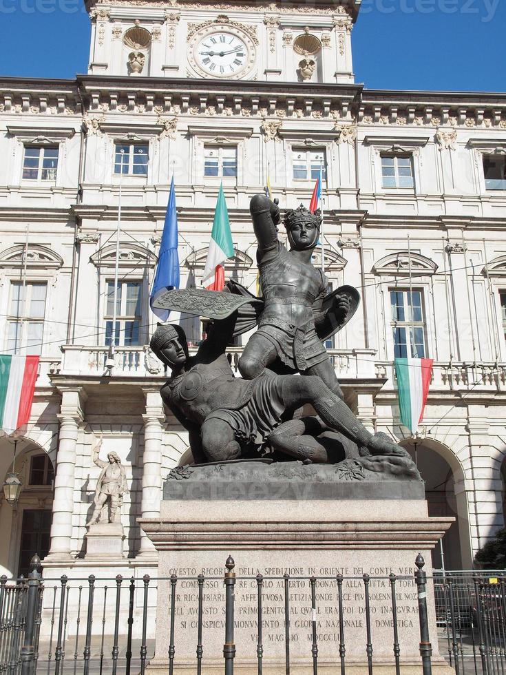 estatua conte verde foto