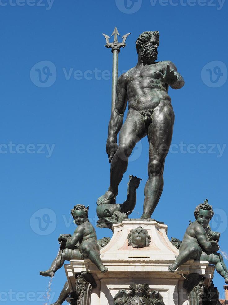 Fontana del Nettuno Neptune Fountain in Bologna photo