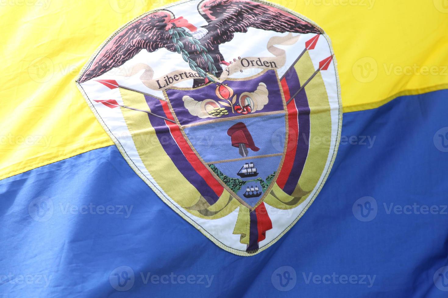 The Colombian flag photo