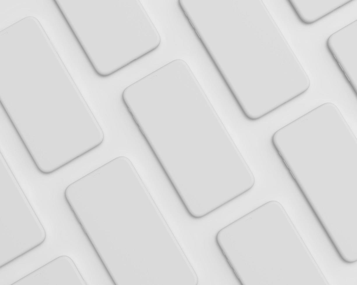 Mobile screen mockup photo