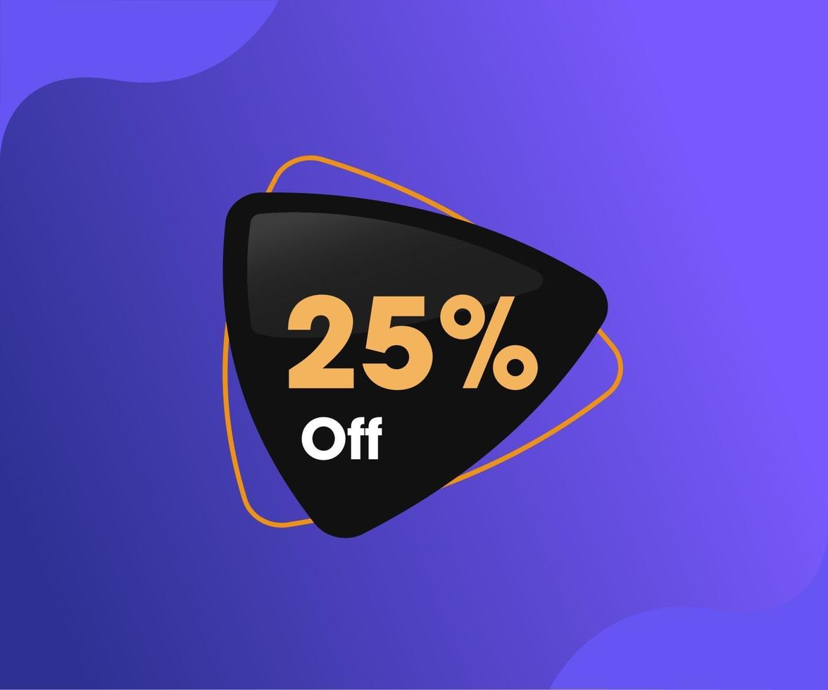 25-Off Triangle Price Tag vector