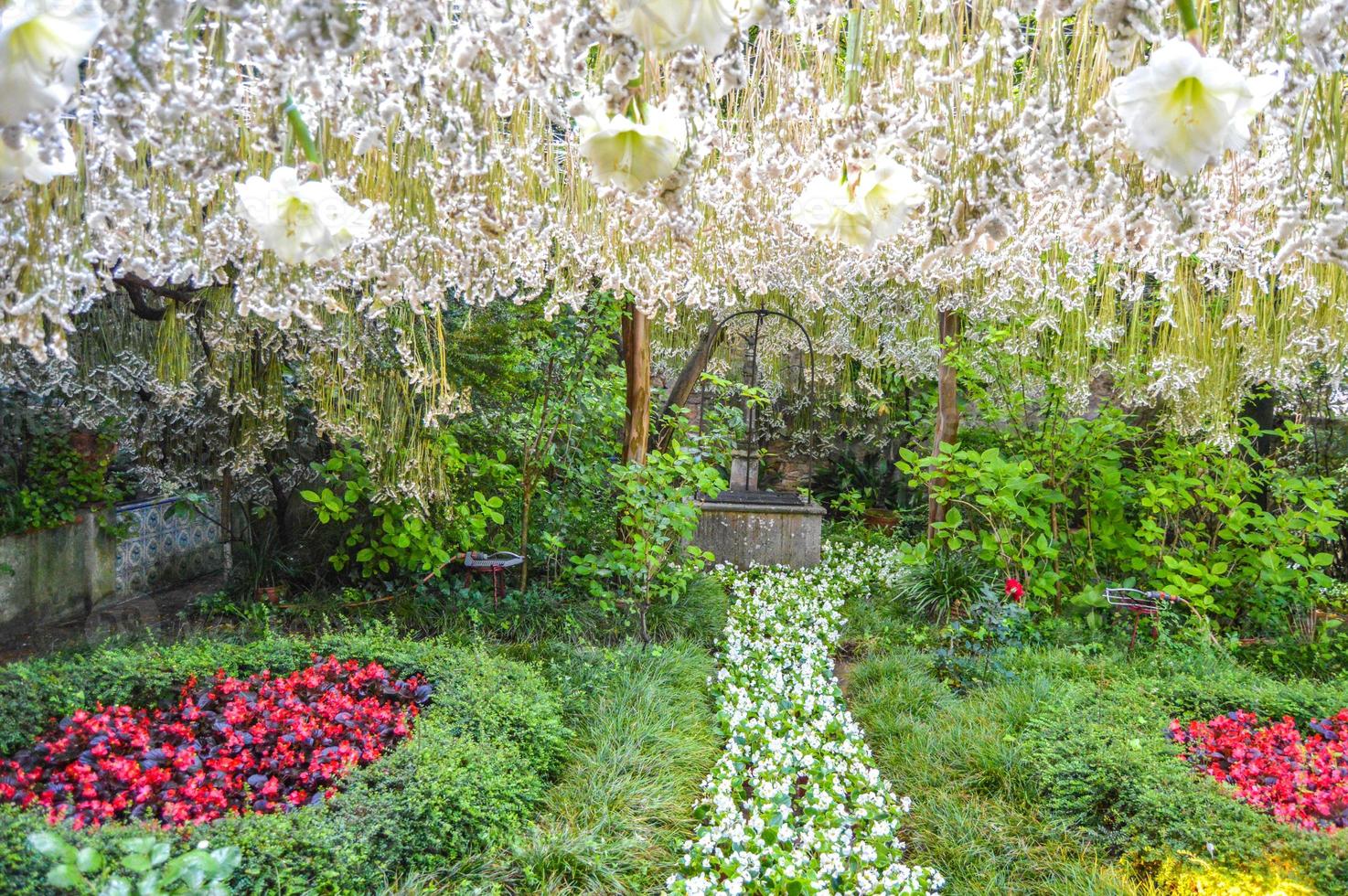 Flower Festival in Girona Temps de Flors, Spain. 2018 photo