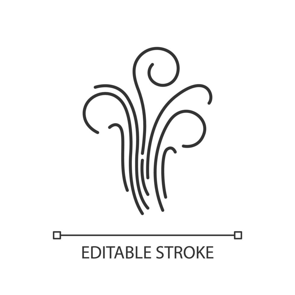 Air swirl pixel perfect linear icon vector