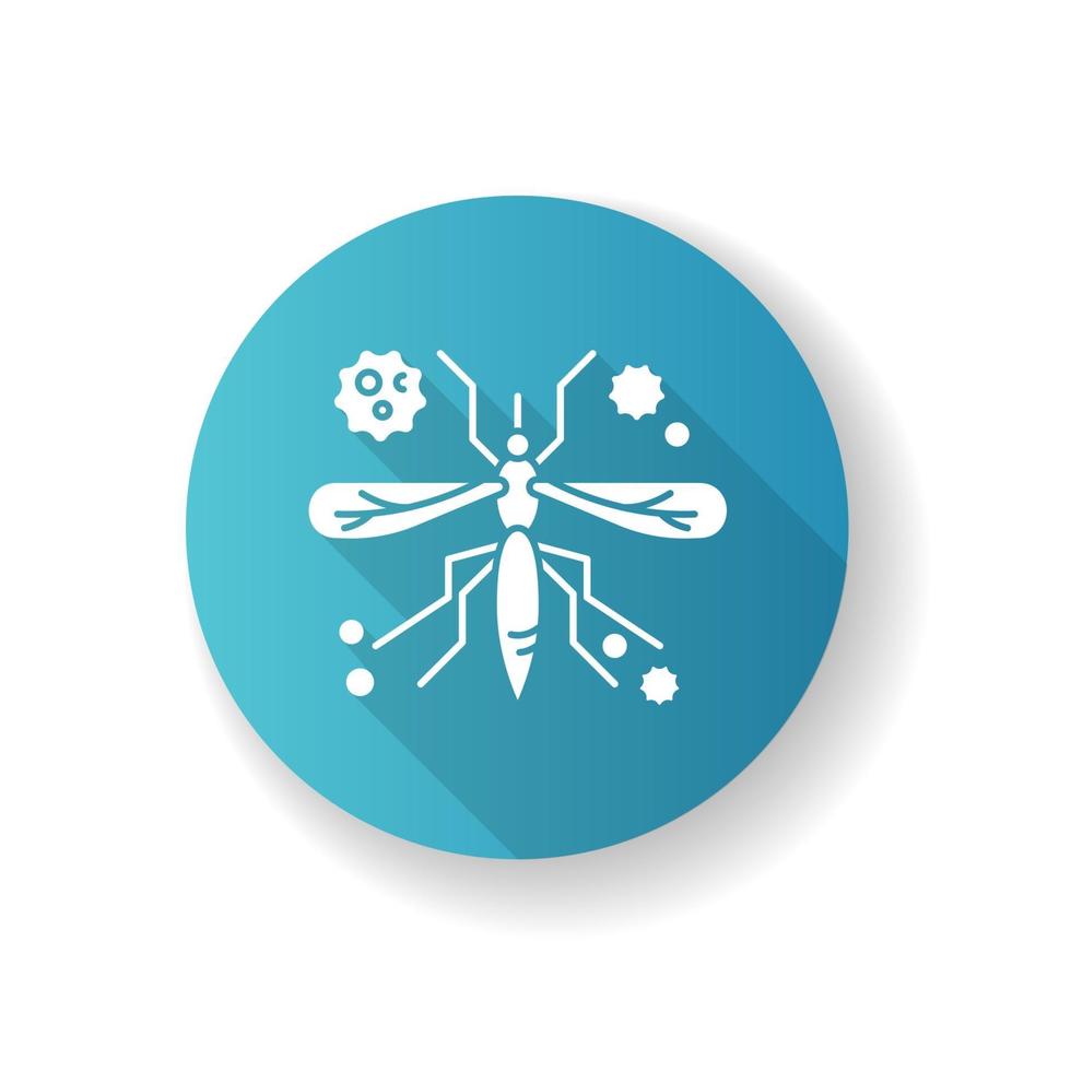 Dengue, malaria RGB color icon vector