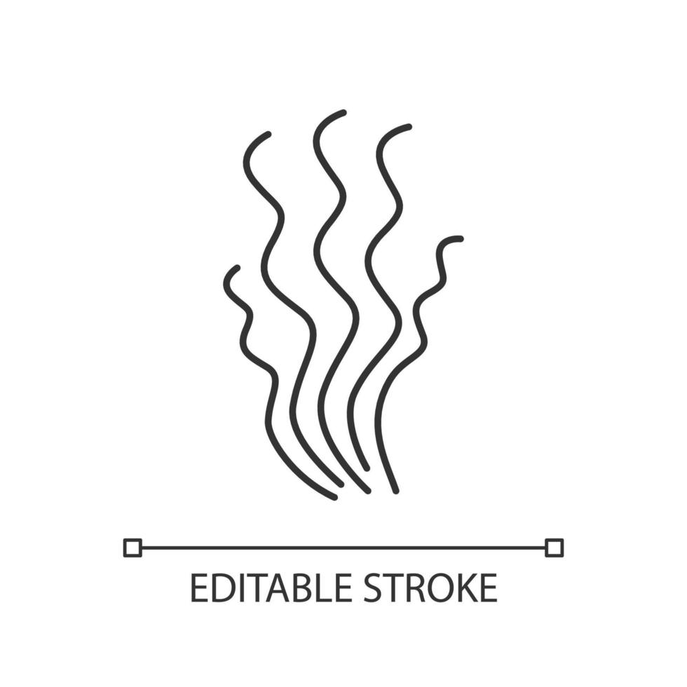 Bad smell pixel perfect linear icon vector