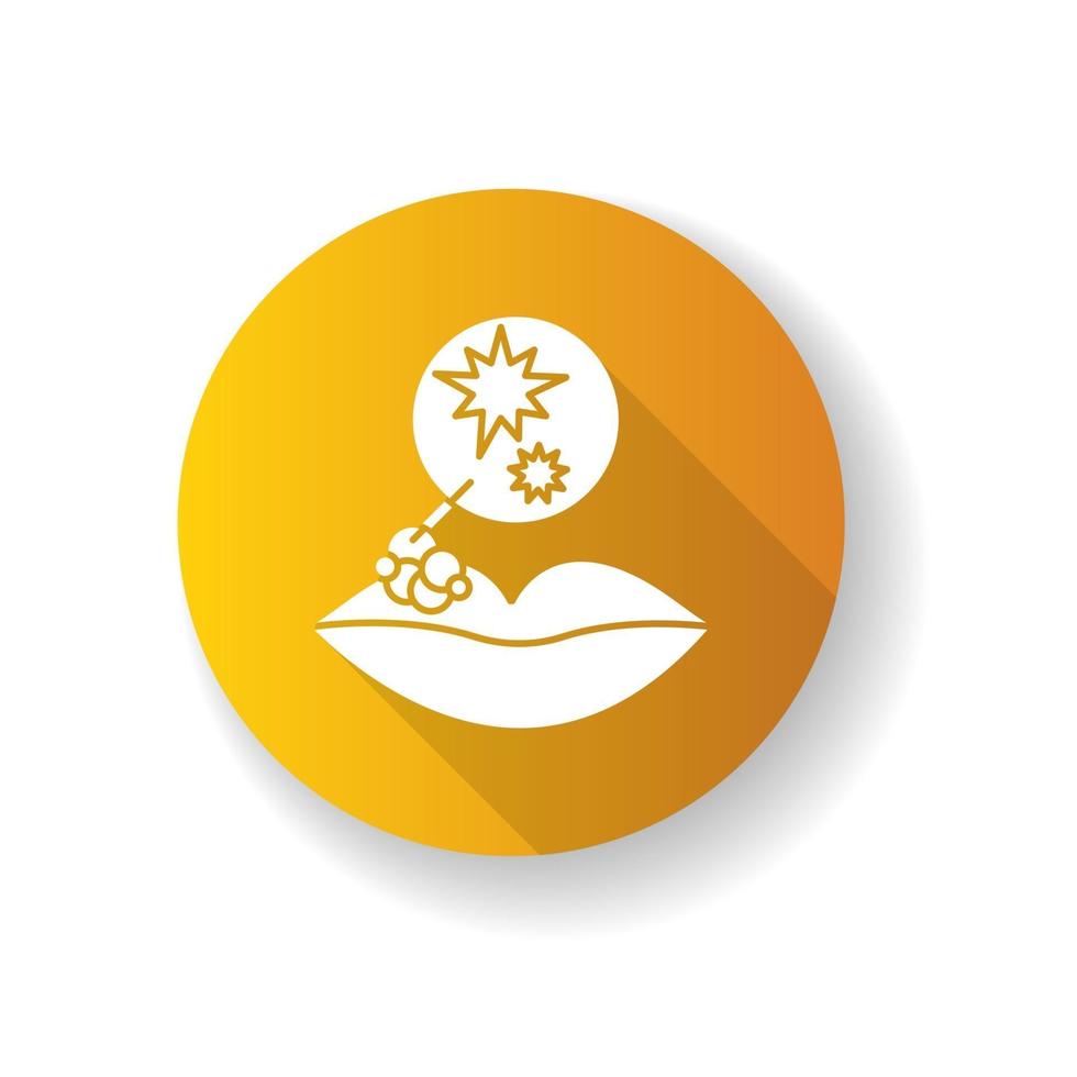 Herpes RGB color icon vector
