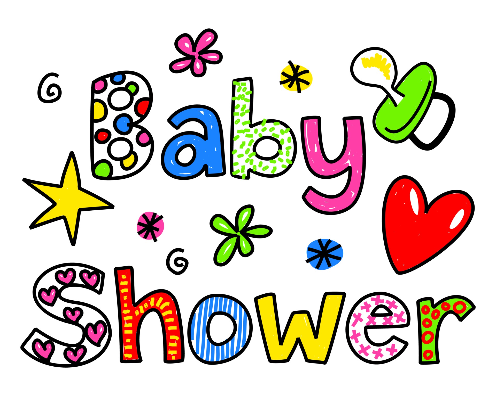 Baby Shower Celebration Text Title Lettering 3332004 Vector Art at Vecteezy