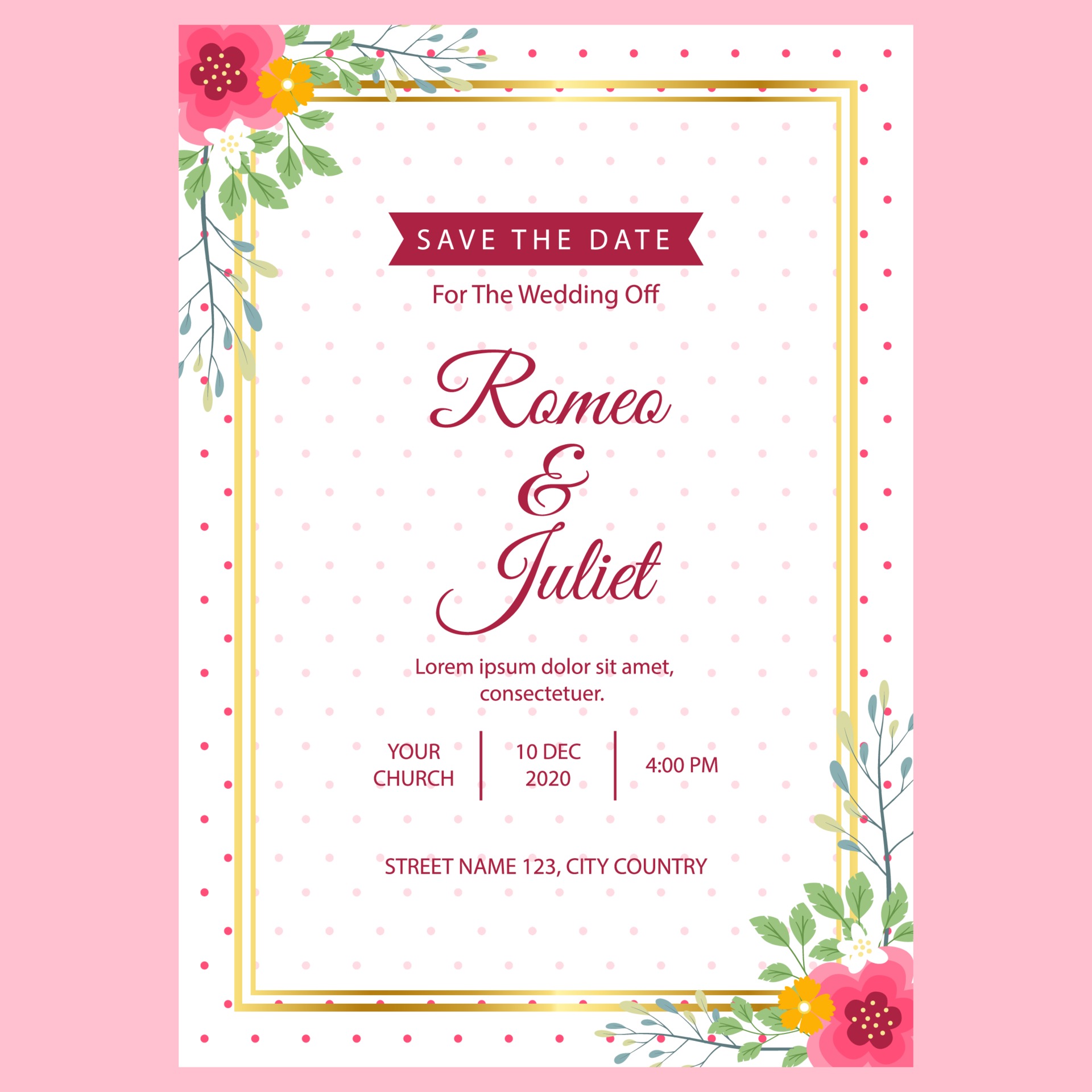 A Naming Ceremony Invitation Card With A Bonny Baby Girl Dressed In Pink And Framed In Colourful Leaves SeeMyMarriage