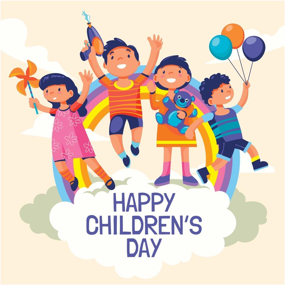 Happy Children's Day Concept vector
