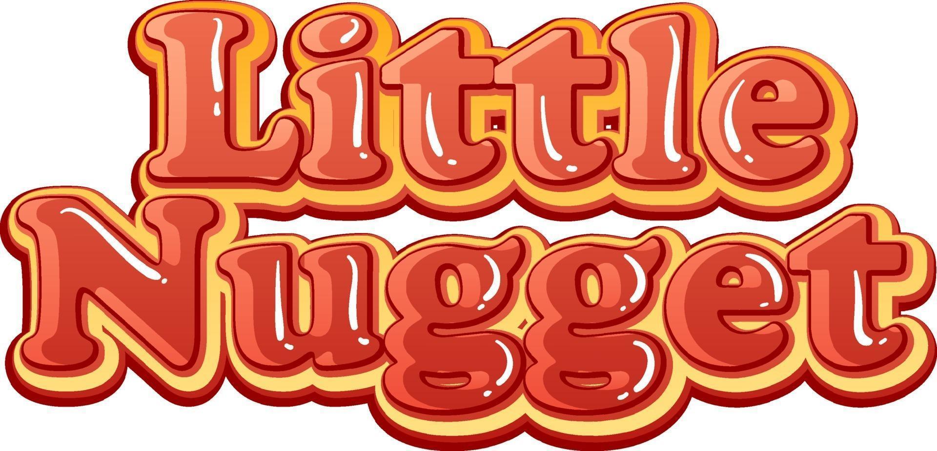 Little Nugget logo text design 3332431 Vector Art at Vecteezy