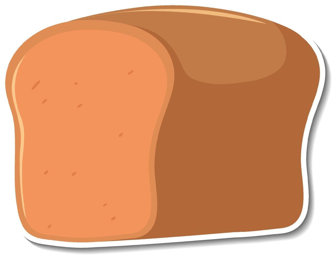 Wheat bread sticker on white background vector