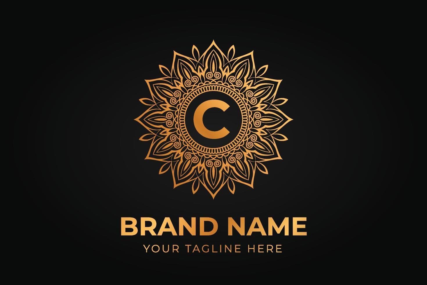 Luxury Mandala Brand Logo vector