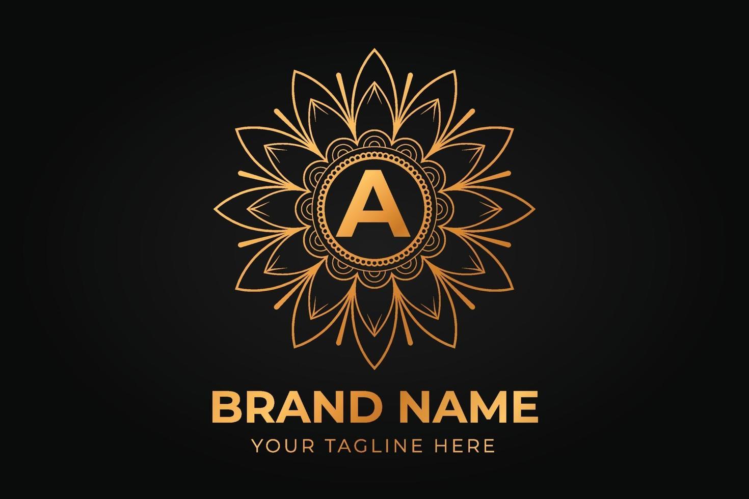 Luxury Mandala Brand Logo vector