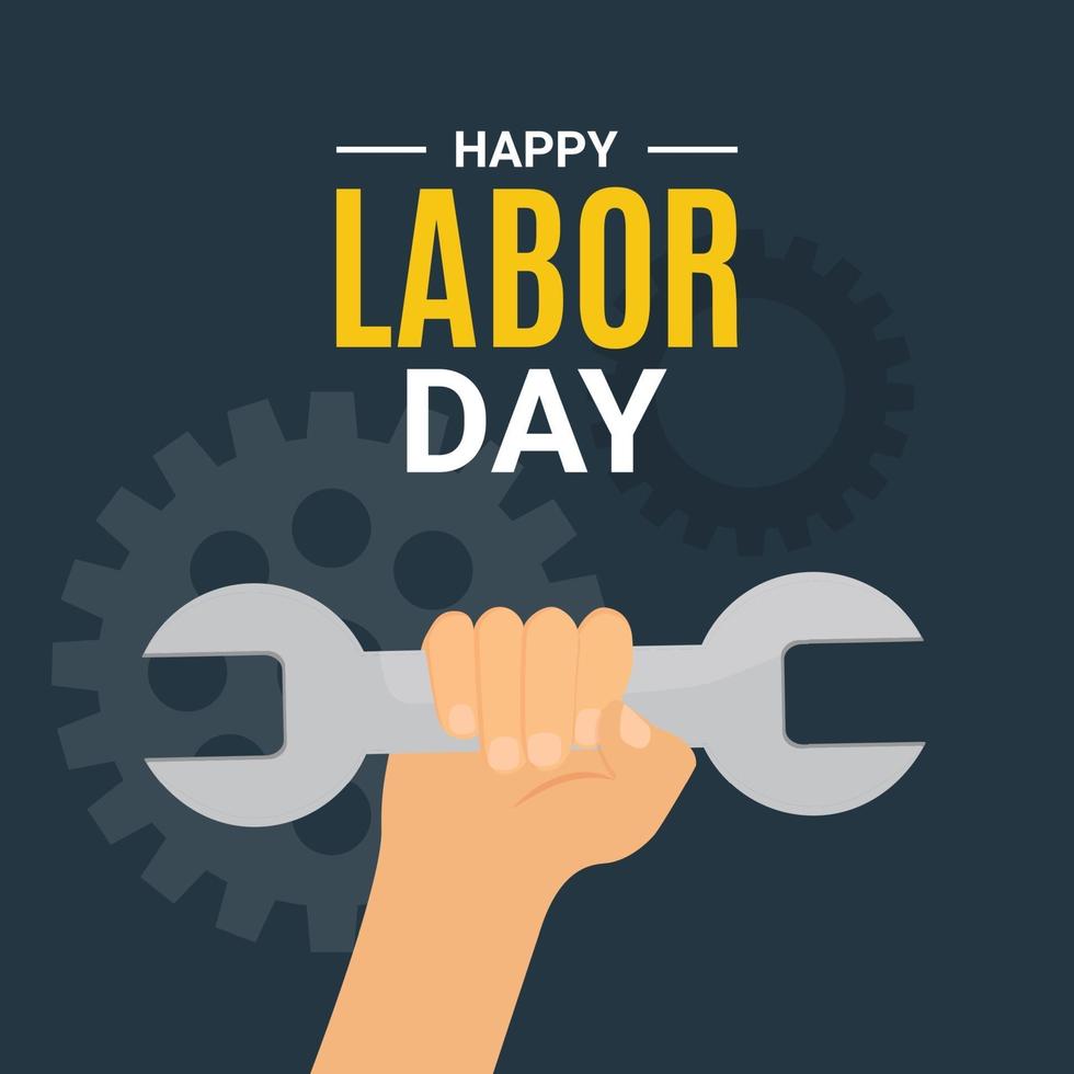 Labor Day Poster. Vector Illustration