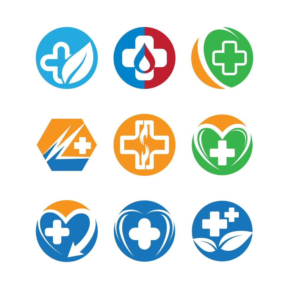 Medical care logo images vector