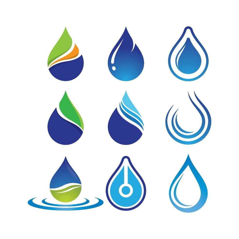 Water drop logo images vector