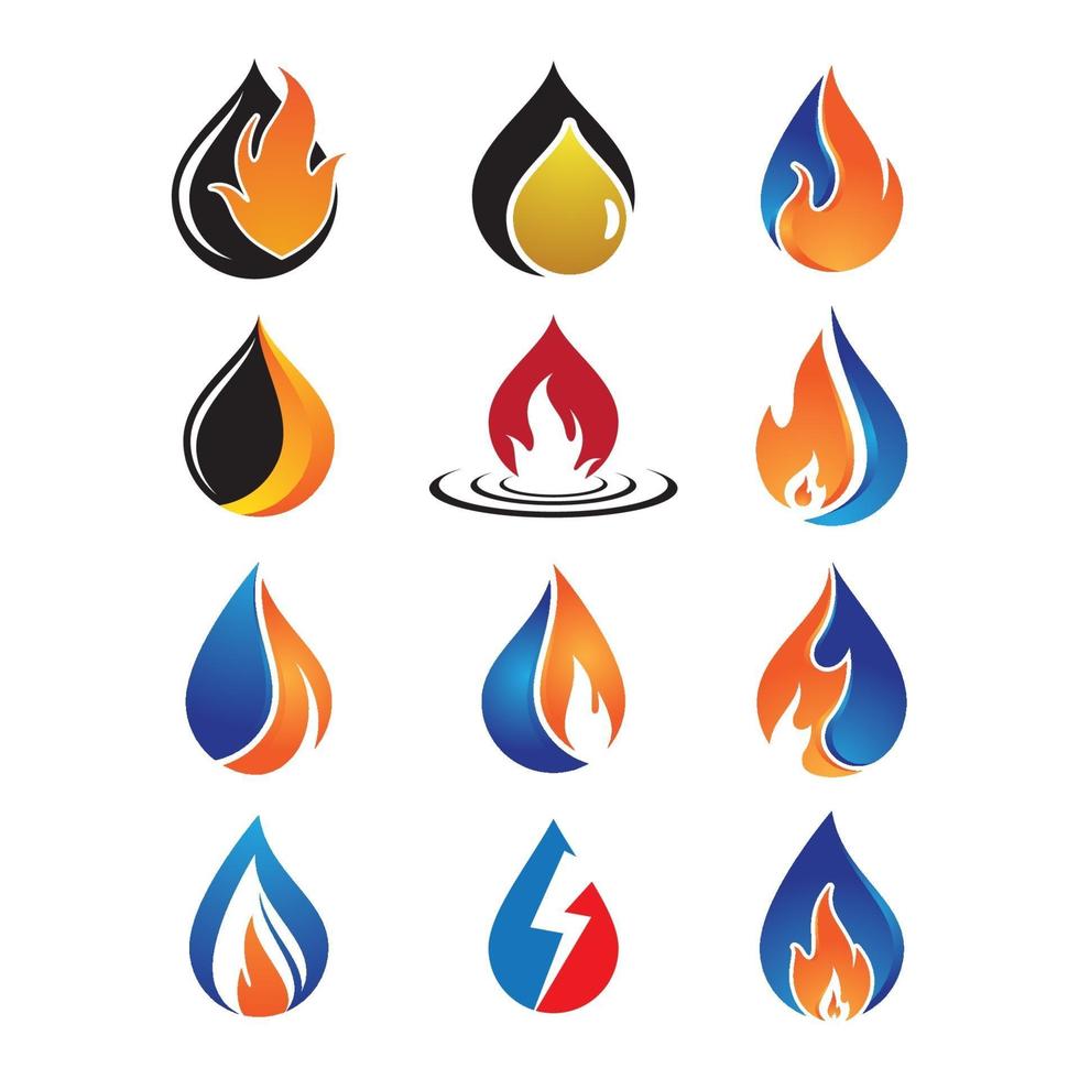 Oil and gas logo images vector