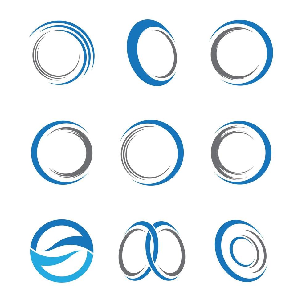 Circle logo design vector