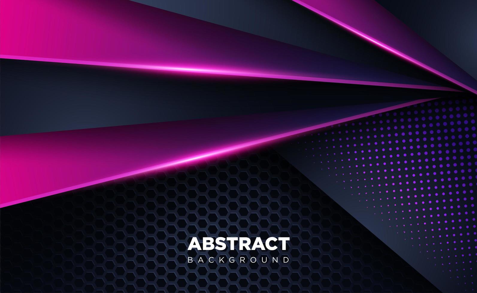 shiny dark black and purple shape overlap background technology vector