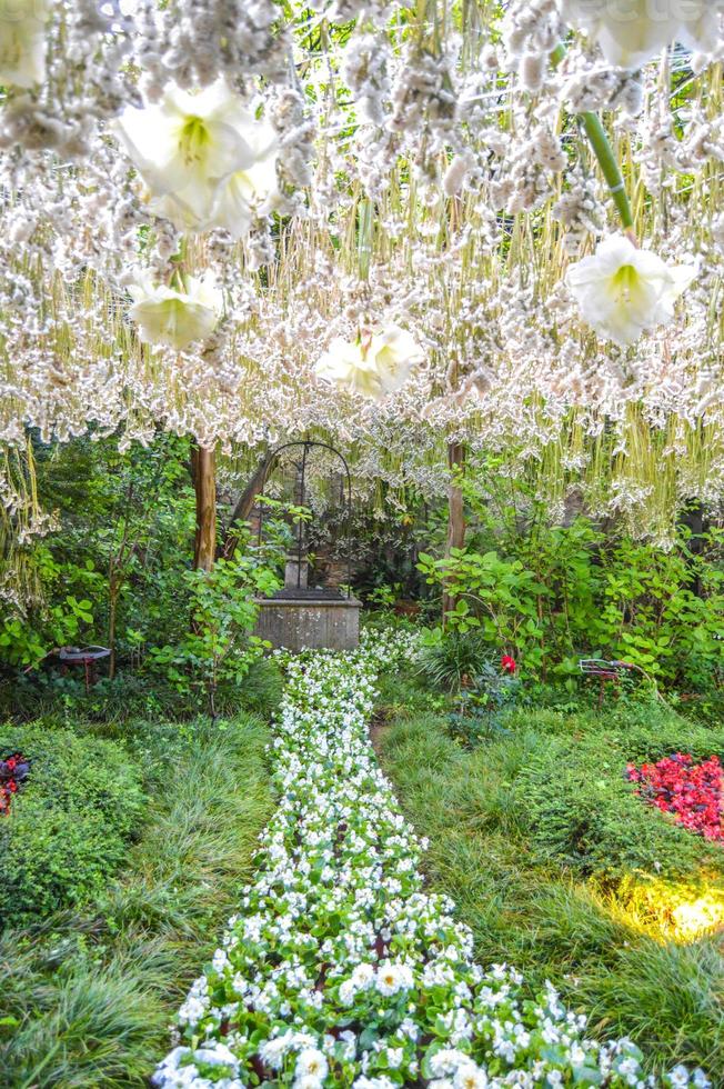 Flower Festival in Girona Temps de Flors, Spain. 2018 photo