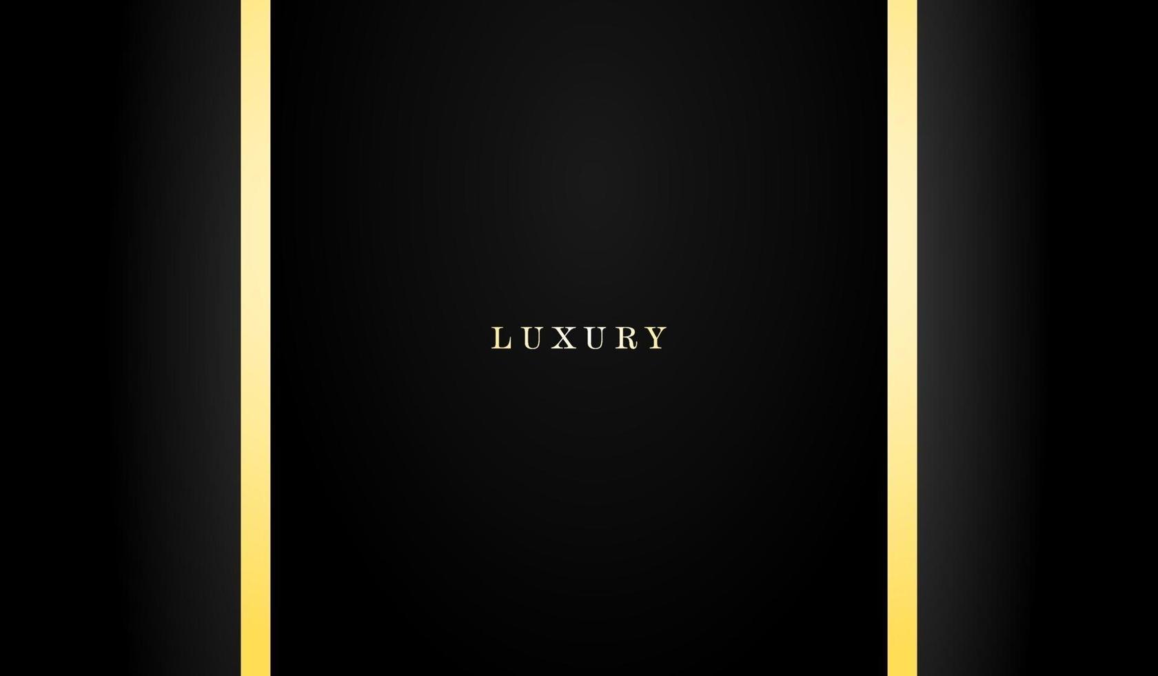 Luxury Black Vertical Center Golden Lines Background vector