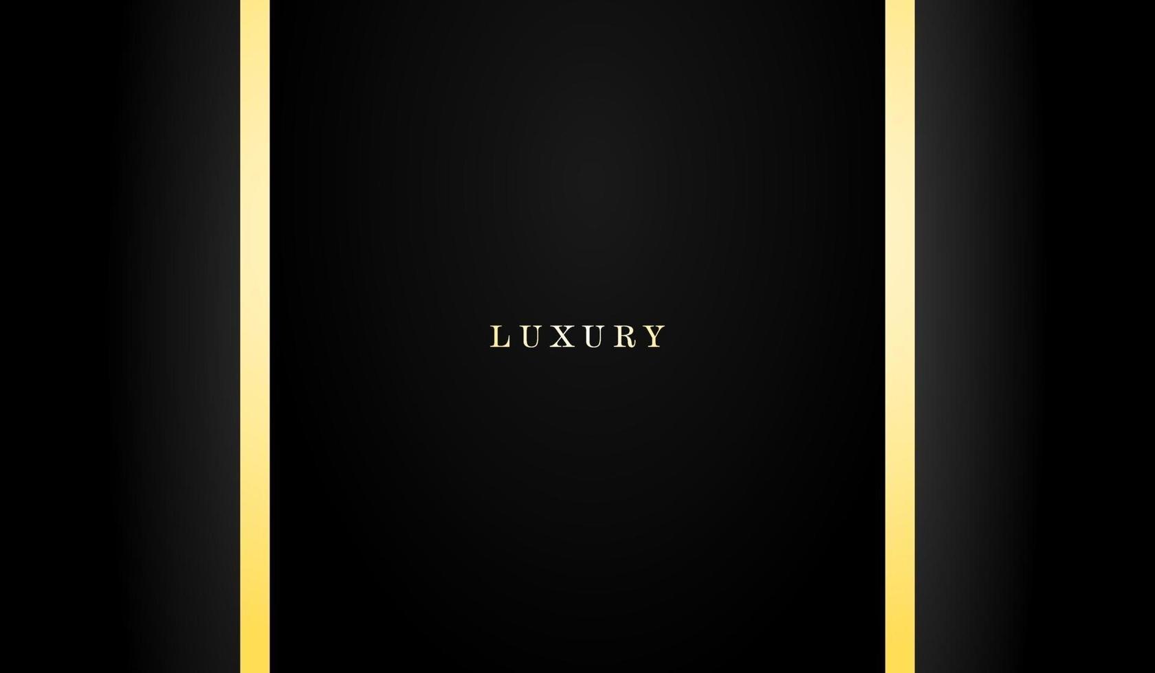 Luxury Black Vertical Center Golden Lines Background vector