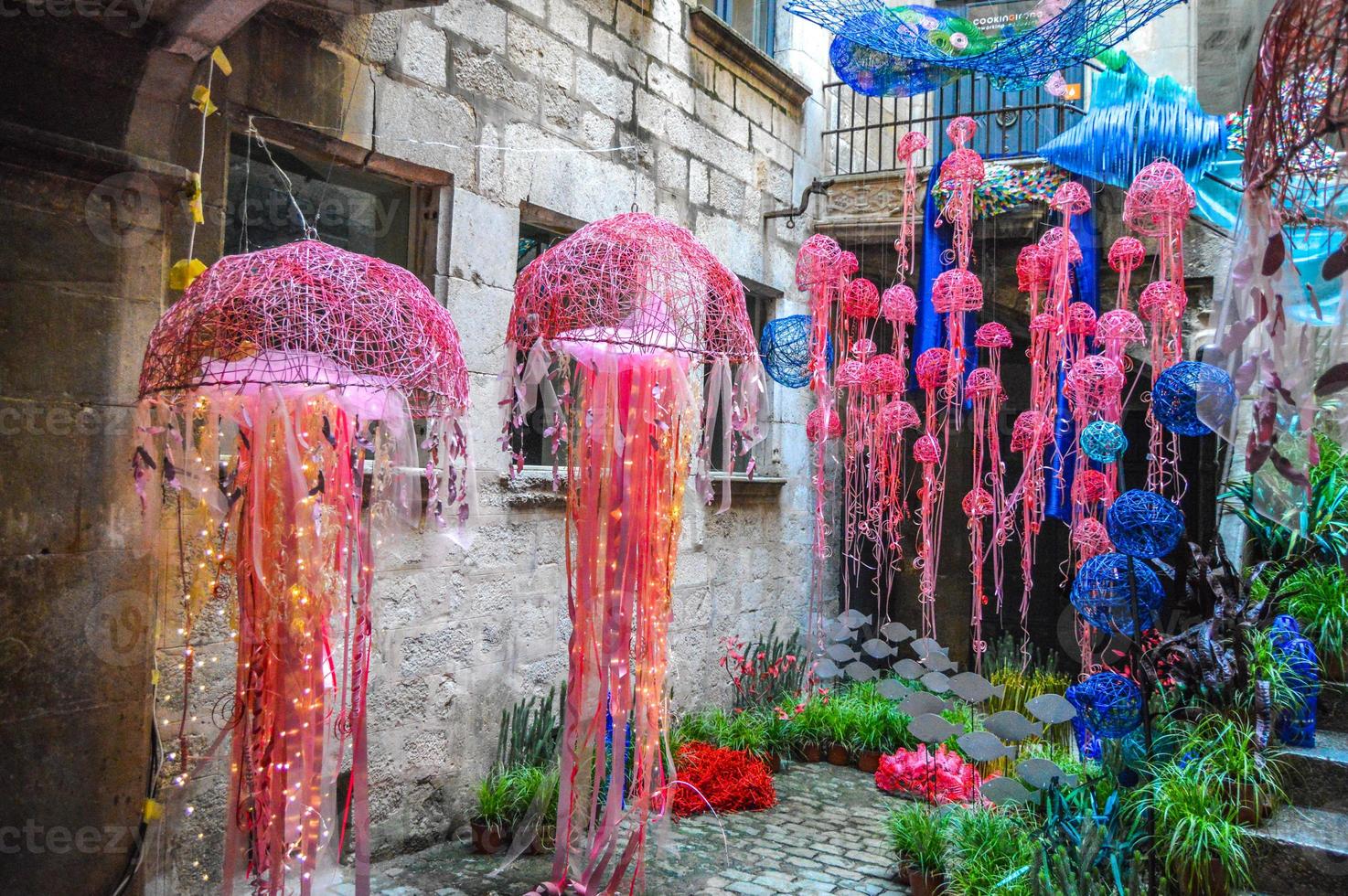 Flower Festival in Girona Temps de Flors, Spain. 2018 photo