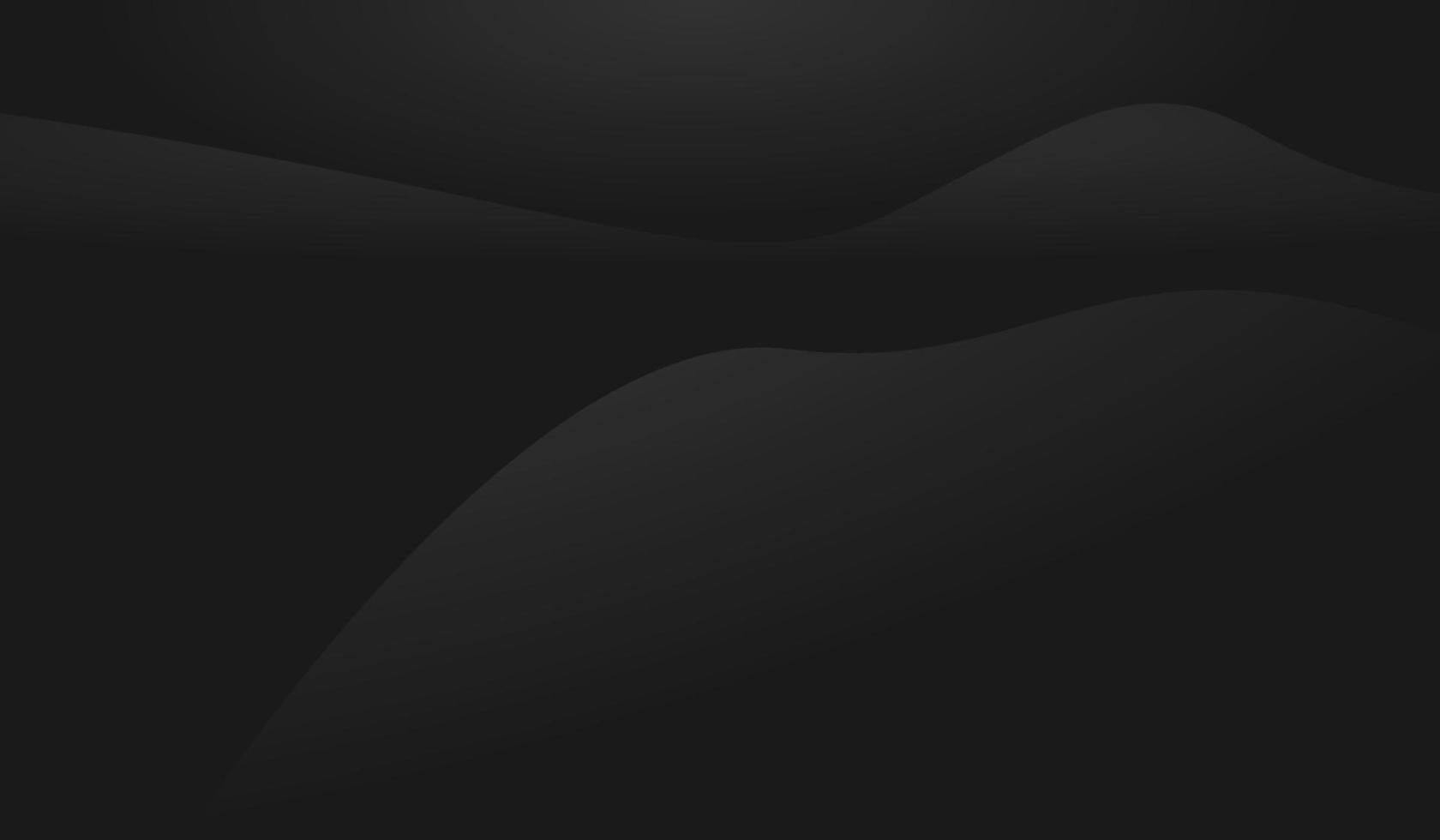 Simple Gradient Black Wave Background vector