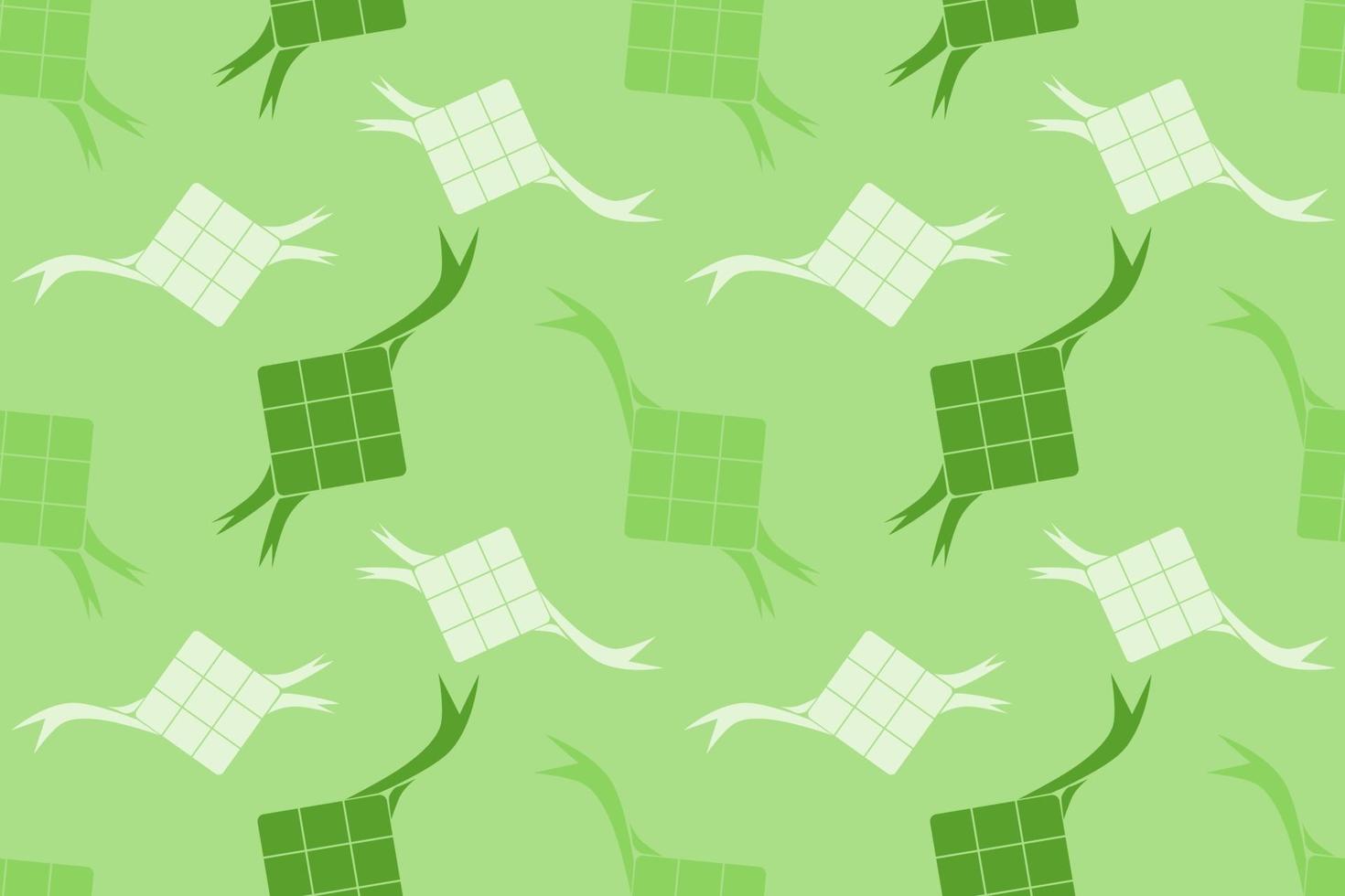 Ketupat of Geometric Square Seamless Pattern Design vector