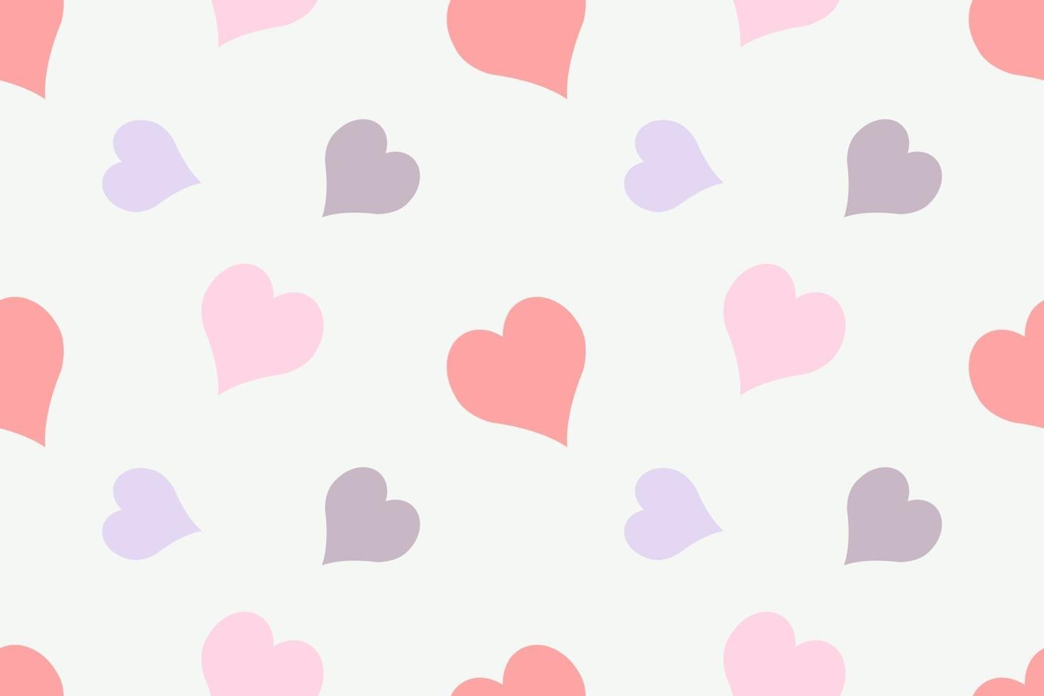 Cute Love Seamless Pattern Design vector