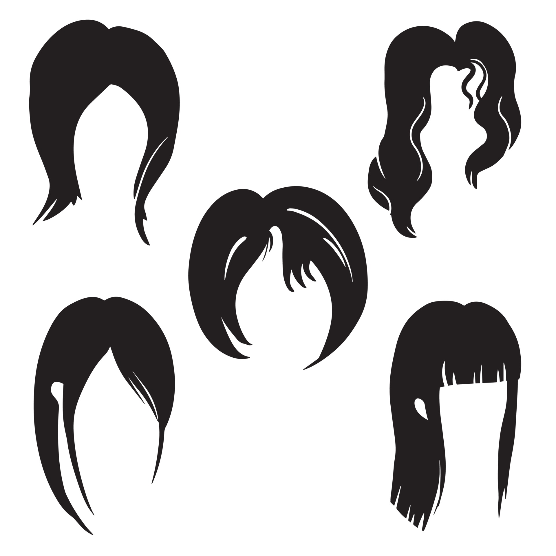 Hair Wig Vector Art, Icons, and Graphics for Free Download