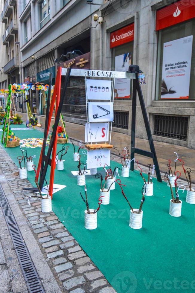 festival de las flores en girona temps de flors, españa. 2018 foto