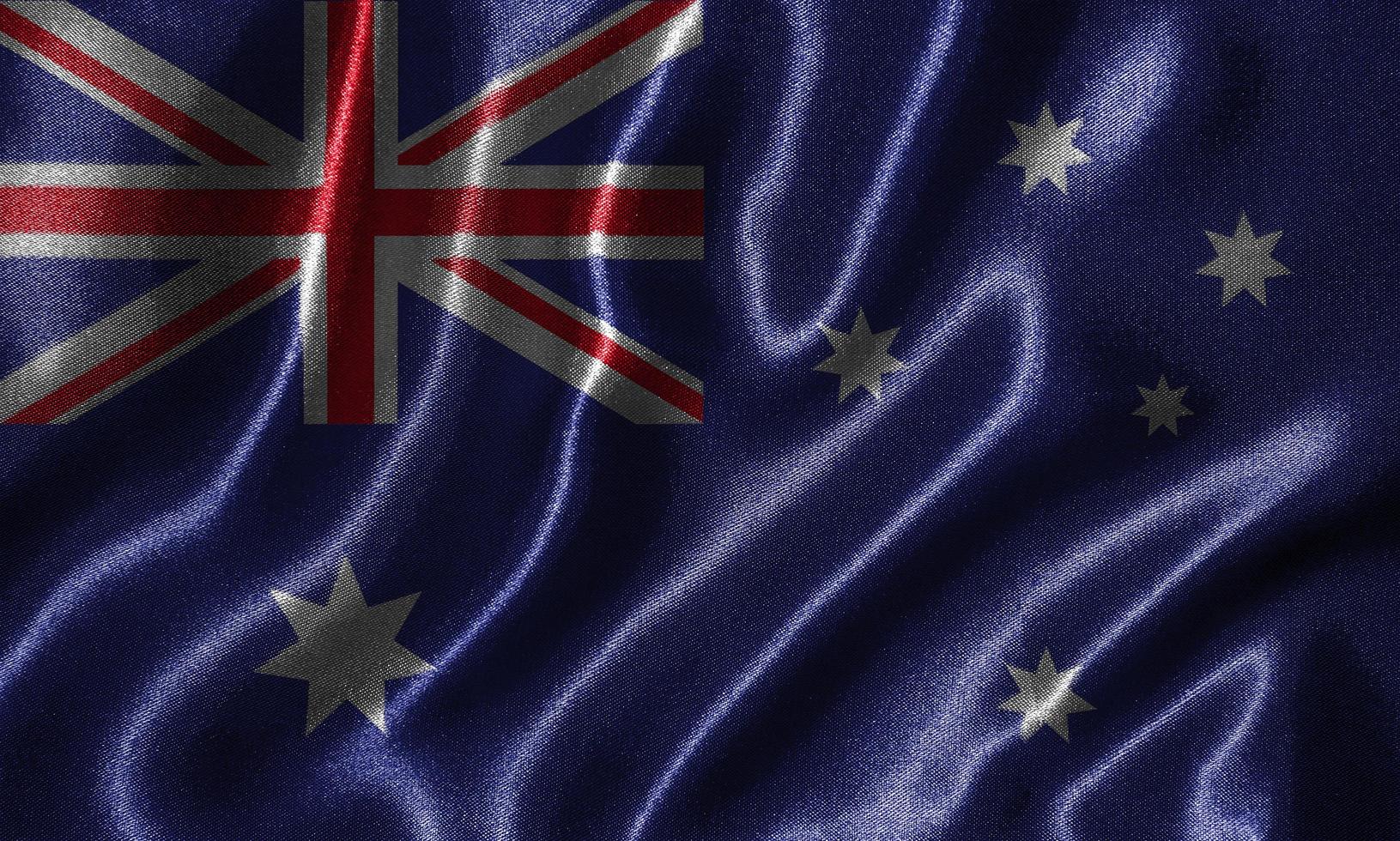 Wallpaper by Australia flag and waving flag by fabric. photo