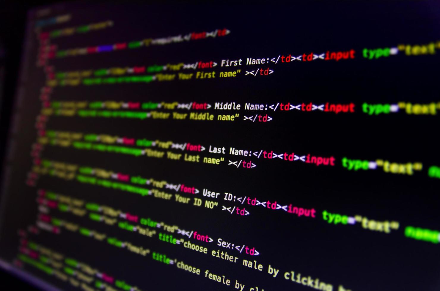 Desktop source code and Wallpaper by coding and programming. photo