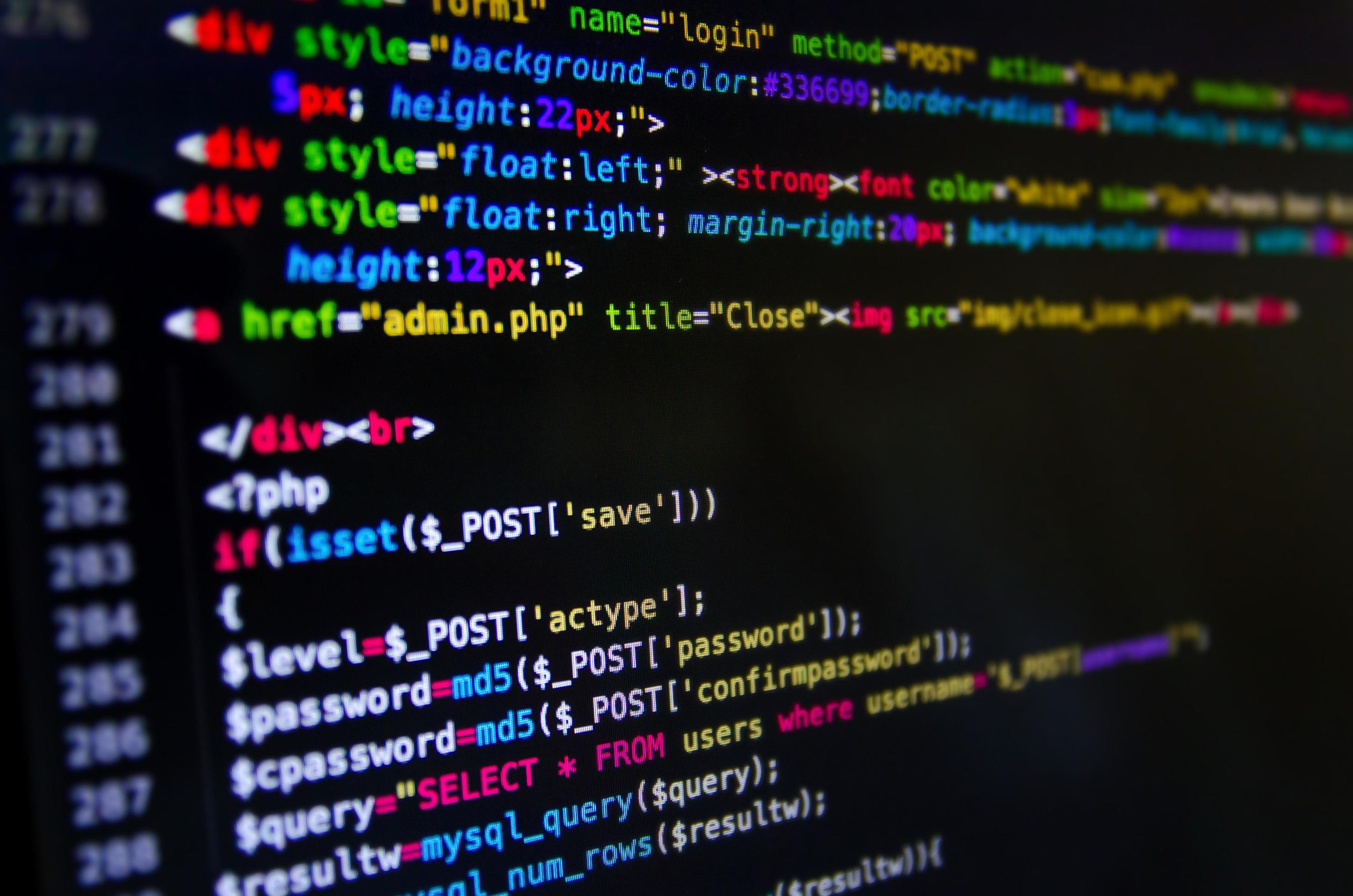 Desktop source code and Wallpaper by coding and programming. 3335566 Stock  Photo at Vecteezy